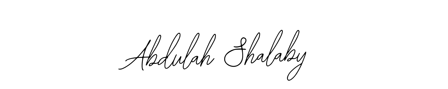 Use a signature maker to create a handwritten signature online. With this signature software, you can design (Bearetta-2O07w) your own signature for name Abdulah Shalaby. Abdulah Shalaby signature style 12 images and pictures png