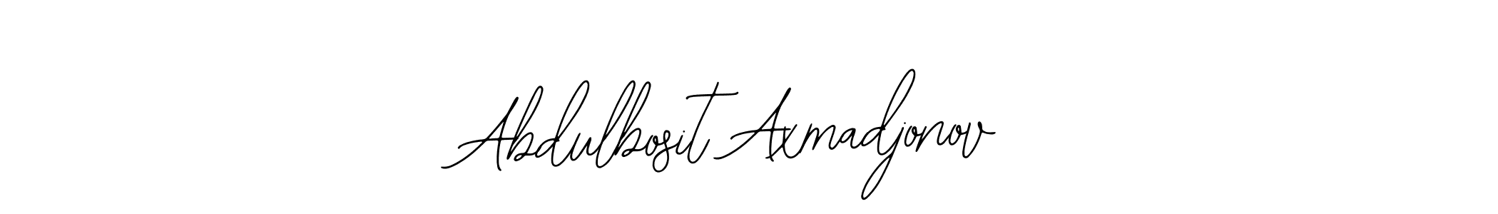 Also You can easily find your signature by using the search form. We will create Abdulbosit Axmadjonov name handwritten signature images for you free of cost using Bearetta-2O07w sign style. Abdulbosit Axmadjonov signature style 12 images and pictures png