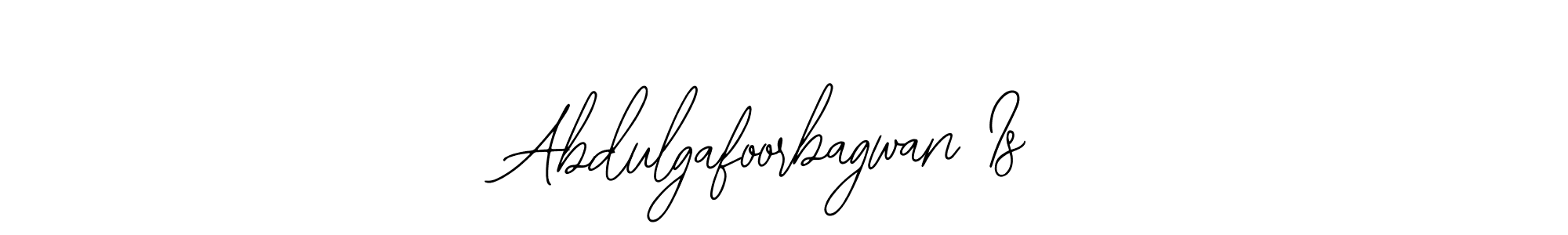 Abdulgafoorbagwan Is stylish signature style. Best Handwritten Sign (Bearetta-2O07w) for my name. Handwritten Signature Collection Ideas for my name Abdulgafoorbagwan Is. Abdulgafoorbagwan Is signature style 12 images and pictures png