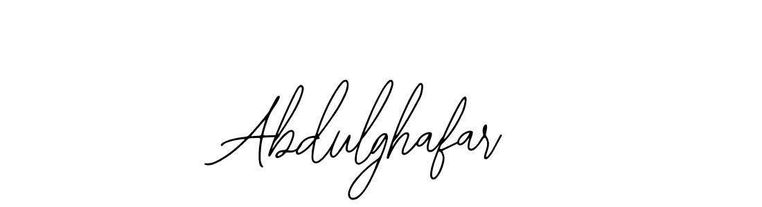 How to make Abdulghafar name signature. Use Bearetta-2O07w style for creating short signs online. This is the latest handwritten sign. Abdulghafar signature style 12 images and pictures png