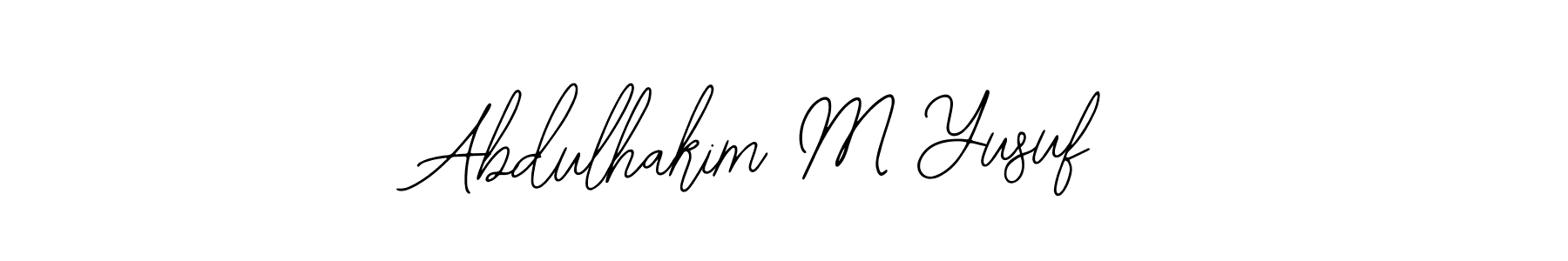 You should practise on your own different ways (Bearetta-2O07w) to write your name (Abdulhakim M Yusuf) in signature. don't let someone else do it for you. Abdulhakim M Yusuf signature style 12 images and pictures png