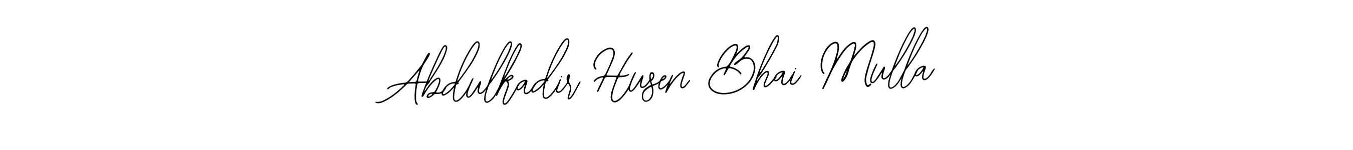 Make a beautiful signature design for name Abdulkadir Husen Bhai Mulla. With this signature (Bearetta-2O07w) style, you can create a handwritten signature for free. Abdulkadir Husen Bhai Mulla signature style 12 images and pictures png