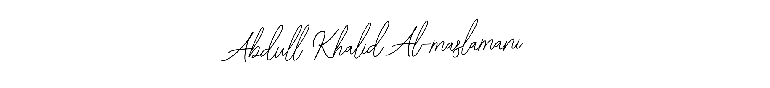 Create a beautiful signature design for name Abdull Khalid Al-maslamani. With this signature (Bearetta-2O07w) fonts, you can make a handwritten signature for free. Abdull Khalid Al-maslamani signature style 12 images and pictures png