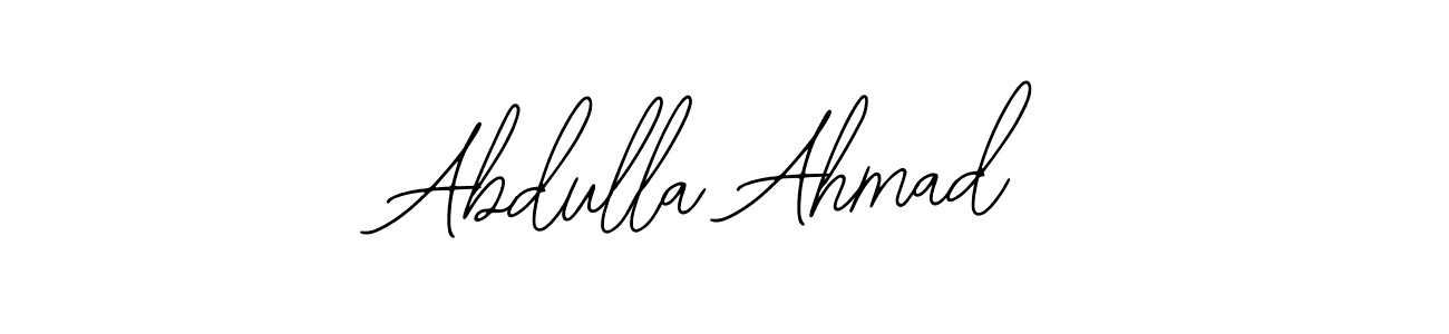 How to make Abdulla Ahmad signature? Bearetta-2O07w is a professional autograph style. Create handwritten signature for Abdulla Ahmad name. Abdulla Ahmad signature style 12 images and pictures png