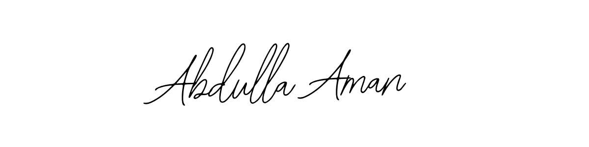 Make a short Abdulla Aman signature style. Manage your documents anywhere anytime using Bearetta-2O07w. Create and add eSignatures, submit forms, share and send files easily. Abdulla Aman signature style 12 images and pictures png