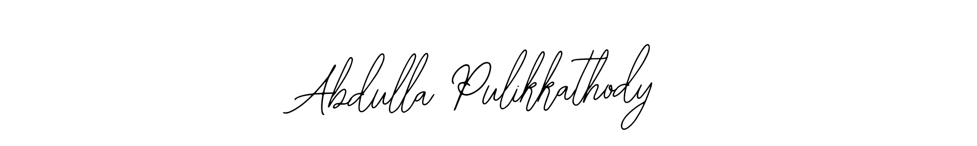 This is the best signature style for the Abdulla Pulikkathody name. Also you like these signature font (Bearetta-2O07w). Mix name signature. Abdulla Pulikkathody signature style 12 images and pictures png