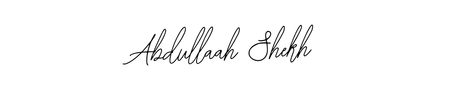 How to make Abdullaah Shekh signature? Bearetta-2O07w is a professional autograph style. Create handwritten signature for Abdullaah Shekh name. Abdullaah Shekh signature style 12 images and pictures png