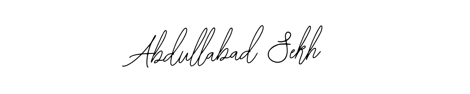 The best way (Bearetta-2O07w) to make a short signature is to pick only two or three words in your name. The name Abdullabad Sekh include a total of six letters. For converting this name. Abdullabad Sekh signature style 12 images and pictures png