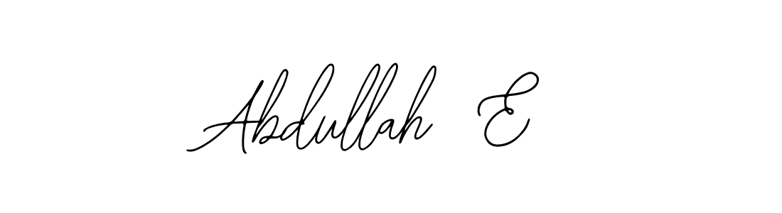 Use a signature maker to create a handwritten signature online. With this signature software, you can design (Bearetta-2O07w) your own signature for name Abdullah  E. Abdullah  E signature style 12 images and pictures png