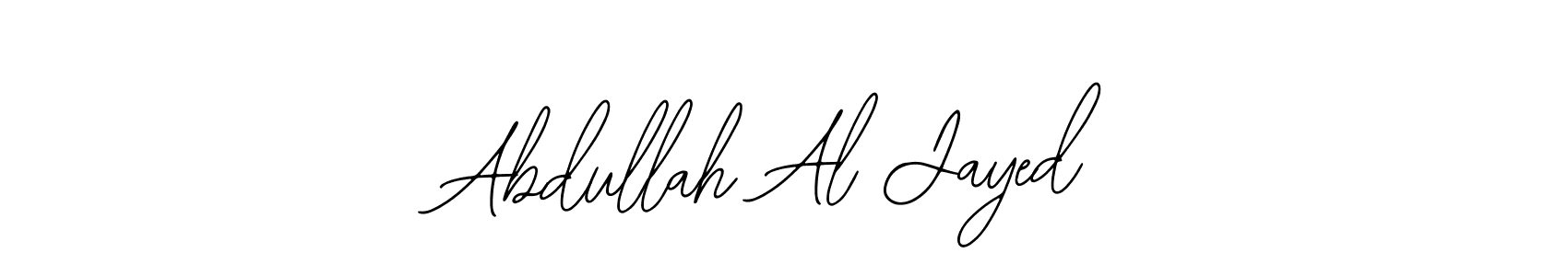 You should practise on your own different ways (Bearetta-2O07w) to write your name (Abdullah Al Jayed) in signature. don't let someone else do it for you. Abdullah Al Jayed signature style 12 images and pictures png