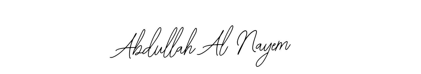 You should practise on your own different ways (Bearetta-2O07w) to write your name (Abdullah Al Nayem) in signature. don't let someone else do it for you. Abdullah Al Nayem signature style 12 images and pictures png