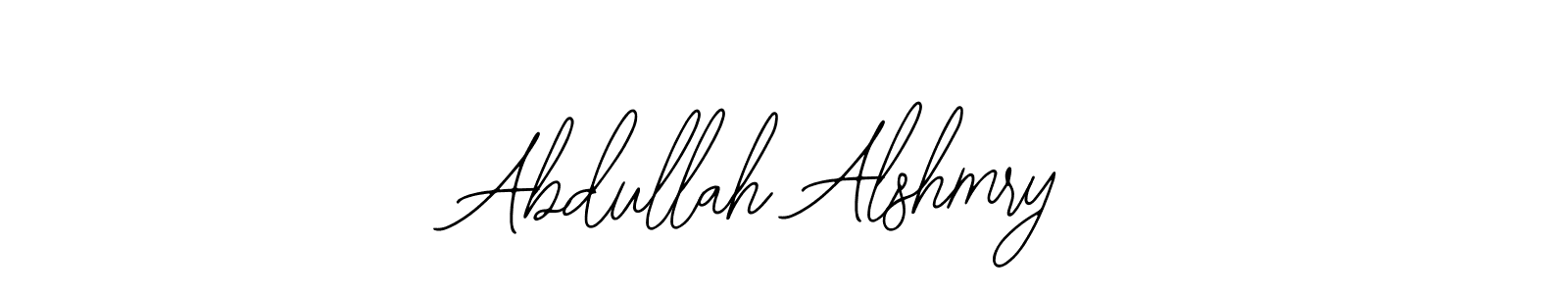 You should practise on your own different ways (Bearetta-2O07w) to write your name (Abdullah Alshmry) in signature. don't let someone else do it for you. Abdullah Alshmry signature style 12 images and pictures png