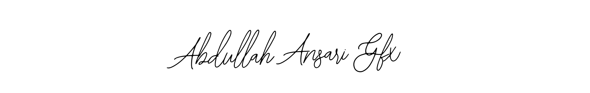Design your own signature with our free online signature maker. With this signature software, you can create a handwritten (Bearetta-2O07w) signature for name Abdullah Ansari Gfx. Abdullah Ansari Gfx signature style 12 images and pictures png