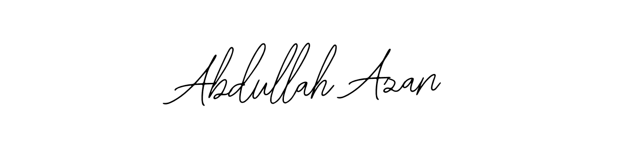 The best way (Bearetta-2O07w) to make a short signature is to pick only two or three words in your name. The name Abdullah Azan include a total of six letters. For converting this name. Abdullah Azan signature style 12 images and pictures png
