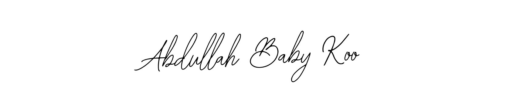 It looks lik you need a new signature style for name Abdullah Baby Koo. Design unique handwritten (Bearetta-2O07w) signature with our free signature maker in just a few clicks. Abdullah Baby Koo signature style 12 images and pictures png