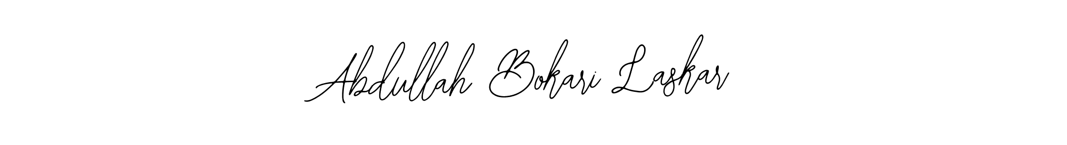 Use a signature maker to create a handwritten signature online. With this signature software, you can design (Bearetta-2O07w) your own signature for name Abdullah Bokari Laskar. Abdullah Bokari Laskar signature style 12 images and pictures png
