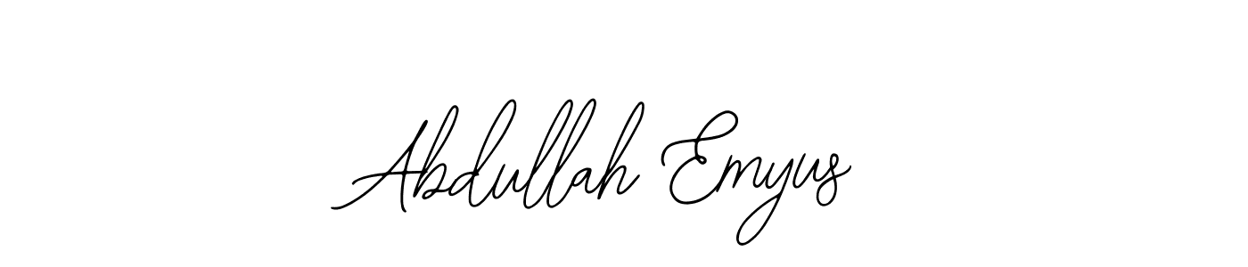 if you are searching for the best signature style for your name Abdullah Emyus. so please give up your signature search. here we have designed multiple signature styles  using Bearetta-2O07w. Abdullah Emyus signature style 12 images and pictures png