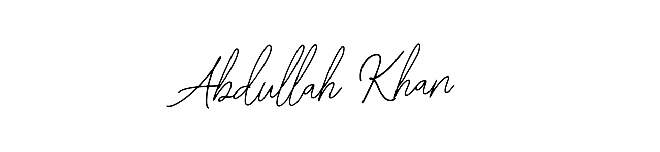 Bearetta-2O07w is a professional signature style that is perfect for those who want to add a touch of class to their signature. It is also a great choice for those who want to make their signature more unique. Get Abdullah Khan name to fancy signature for free. Abdullah Khan signature style 12 images and pictures png