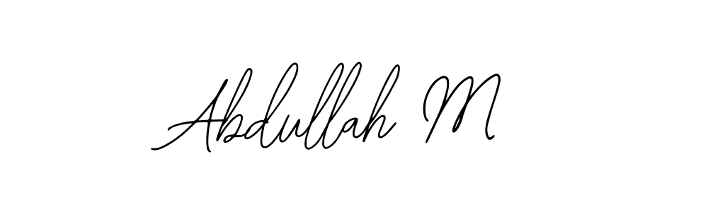 Make a beautiful signature design for name Abdullah M. With this signature (Bearetta-2O07w) style, you can create a handwritten signature for free. Abdullah M signature style 12 images and pictures png