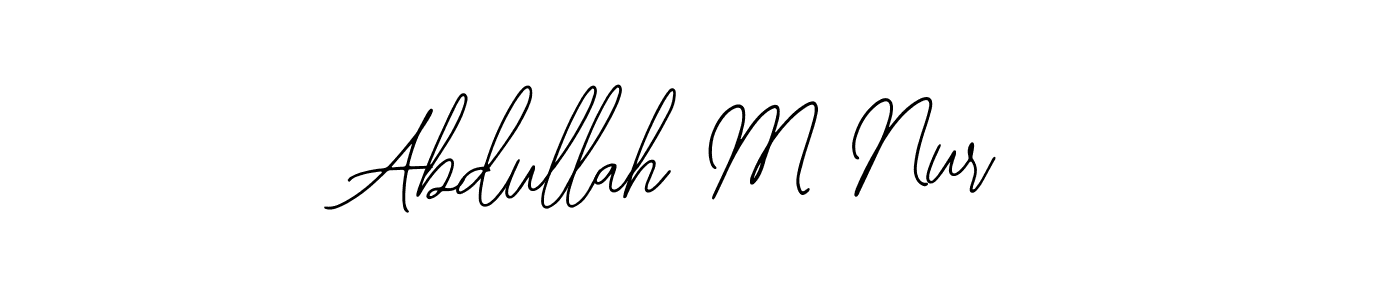 Make a beautiful signature design for name Abdullah M Nur. Use this online signature maker to create a handwritten signature for free. Abdullah M Nur signature style 12 images and pictures png