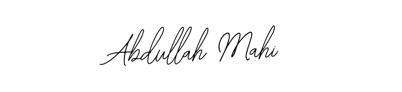 How to make Abdullah Mahi name signature. Use Bearetta-2O07w style for creating short signs online. This is the latest handwritten sign. Abdullah Mahi signature style 12 images and pictures png