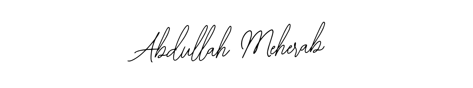 Also You can easily find your signature by using the search form. We will create Abdullah Meherab name handwritten signature images for you free of cost using Bearetta-2O07w sign style. Abdullah Meherab signature style 12 images and pictures png