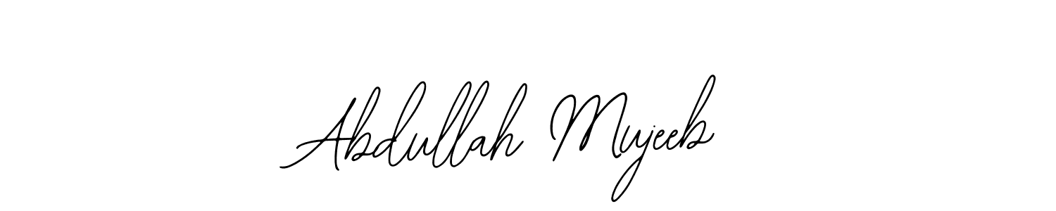 Similarly Bearetta-2O07w is the best handwritten signature design. Signature creator online .You can use it as an online autograph creator for name Abdullah Mujeeb. Abdullah Mujeeb signature style 12 images and pictures png