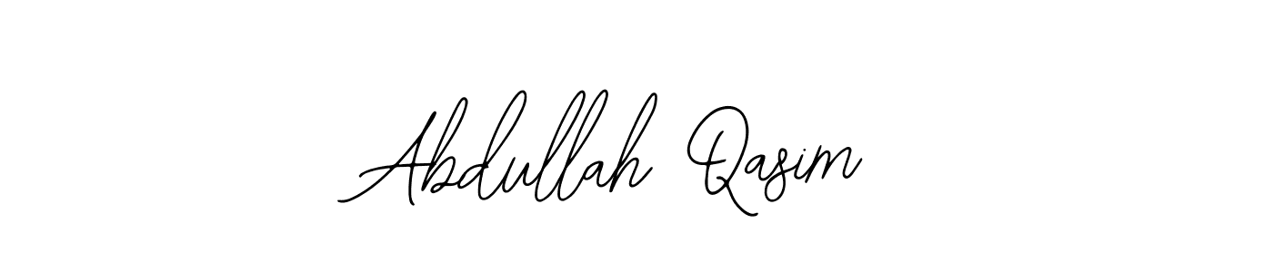 The best way (Bearetta-2O07w) to make a short signature is to pick only two or three words in your name. The name Abdullah Qasim include a total of six letters. For converting this name. Abdullah Qasim signature style 12 images and pictures png