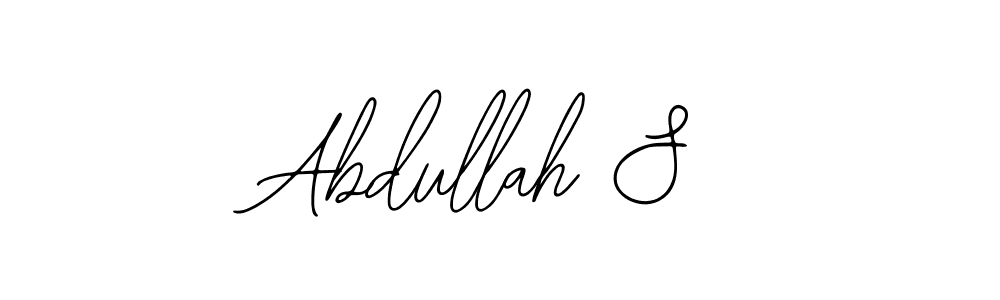 Design your own signature with our free online signature maker. With this signature software, you can create a handwritten (Bearetta-2O07w) signature for name Abdullah S. Abdullah S signature style 12 images and pictures png