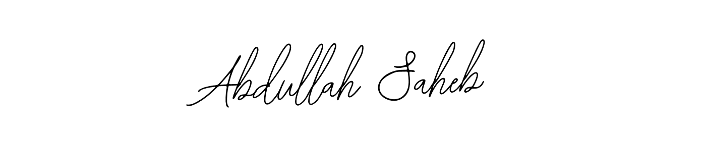 Design your own signature with our free online signature maker. With this signature software, you can create a handwritten (Bearetta-2O07w) signature for name Abdullah Saheb. Abdullah Saheb signature style 12 images and pictures png