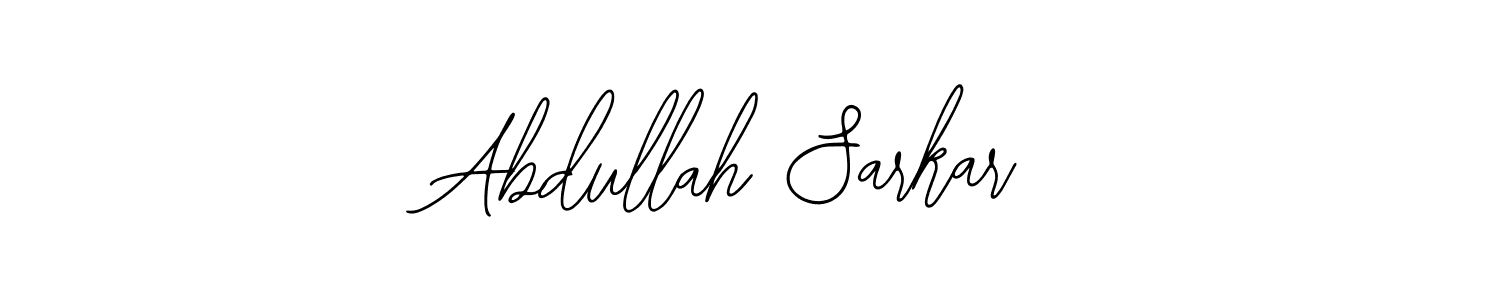 Design your own signature with our free online signature maker. With this signature software, you can create a handwritten (Bearetta-2O07w) signature for name Abdullah Sarkar. Abdullah Sarkar signature style 12 images and pictures png