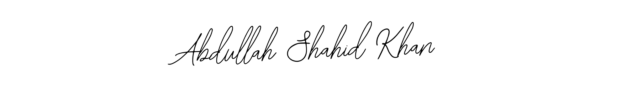 How to make Abdullah Shahid Khan name signature. Use Bearetta-2O07w style for creating short signs online. This is the latest handwritten sign. Abdullah Shahid Khan signature style 12 images and pictures png