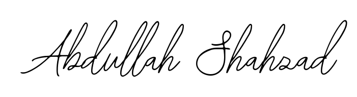 Enhance your business communications with Abdullah Shahzad signature in Bearetta-2O07w lettering. Clean, modern, and universally compatible. Abdullah Shahzad signature style 12 images and pictures png