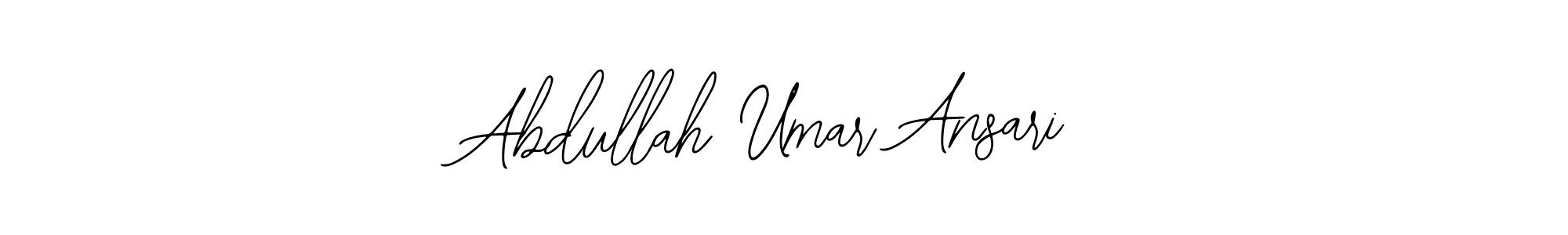 How to make Abdullah Umar Ansari name signature. Use Bearetta-2O07w style for creating short signs online. This is the latest handwritten sign. Abdullah Umar Ansari signature style 12 images and pictures png