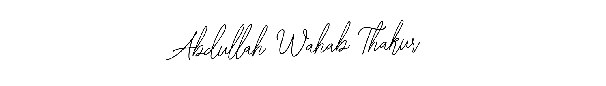 How to Draw Abdullah Wahab Thakur signature style? Bearetta-2O07w is a latest design signature styles for name Abdullah Wahab Thakur. Abdullah Wahab Thakur signature style 12 images and pictures png