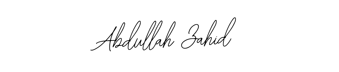 Use a signature maker to create a handwritten signature online. With this signature software, you can design (Bearetta-2O07w) your own signature for name Abdullah Zahid. Abdullah Zahid signature style 12 images and pictures png