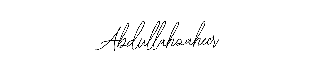 Use a signature maker to create a handwritten signature online. With this signature software, you can design (Bearetta-2O07w) your own signature for name Abdullahzaheer. Abdullahzaheer signature style 12 images and pictures png