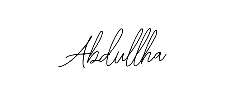 The best way (Bearetta-2O07w) to make a short signature is to pick only two or three words in your name. The name Abdullha include a total of six letters. For converting this name. Abdullha signature style 12 images and pictures png