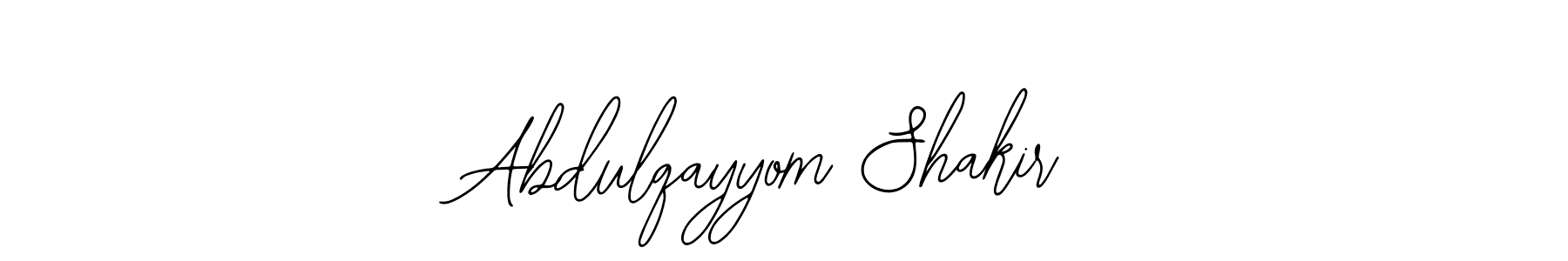 Use a signature maker to create a handwritten signature online. With this signature software, you can design (Bearetta-2O07w) your own signature for name Abdulqayyom Shakir. Abdulqayyom Shakir signature style 12 images and pictures png