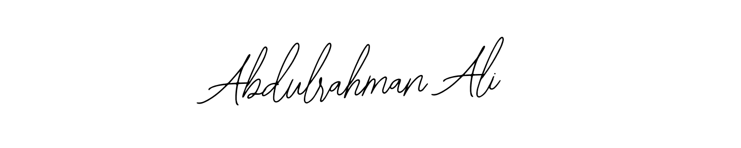 You should practise on your own different ways (Bearetta-2O07w) to write your name (Abdulrahman Ali) in signature. don't let someone else do it for you. Abdulrahman Ali signature style 12 images and pictures png