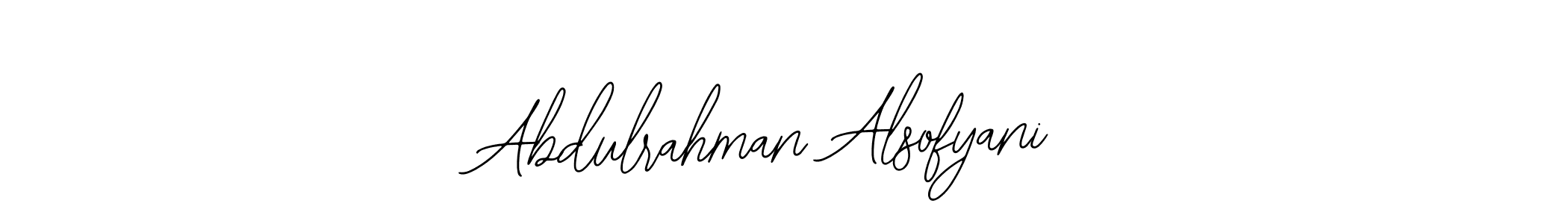 Create a beautiful signature design for name Abdulrahman Alsofyani. With this signature (Bearetta-2O07w) fonts, you can make a handwritten signature for free. Abdulrahman Alsofyani signature style 12 images and pictures png