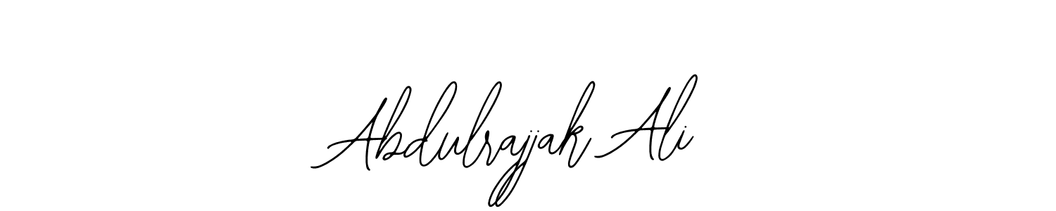 You should practise on your own different ways (Bearetta-2O07w) to write your name (Abdulrajjak Ali) in signature. don't let someone else do it for you. Abdulrajjak Ali signature style 12 images and pictures png