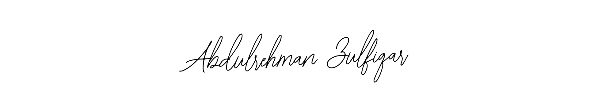 How to make Abdulrehman Zulfiqar name signature. Use Bearetta-2O07w style for creating short signs online. This is the latest handwritten sign. Abdulrehman Zulfiqar signature style 12 images and pictures png