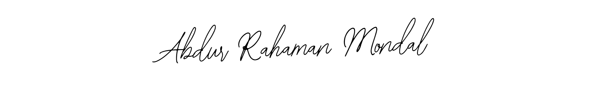 How to make Abdur Rahaman Mondal name signature. Use Bearetta-2O07w style for creating short signs online. This is the latest handwritten sign. Abdur Rahaman Mondal signature style 12 images and pictures png