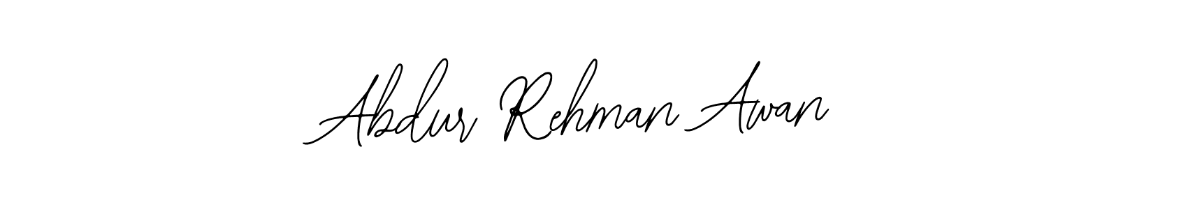 How to make Abdur Rehman Awan name signature. Use Bearetta-2O07w style for creating short signs online. This is the latest handwritten sign. Abdur Rehman Awan signature style 12 images and pictures png