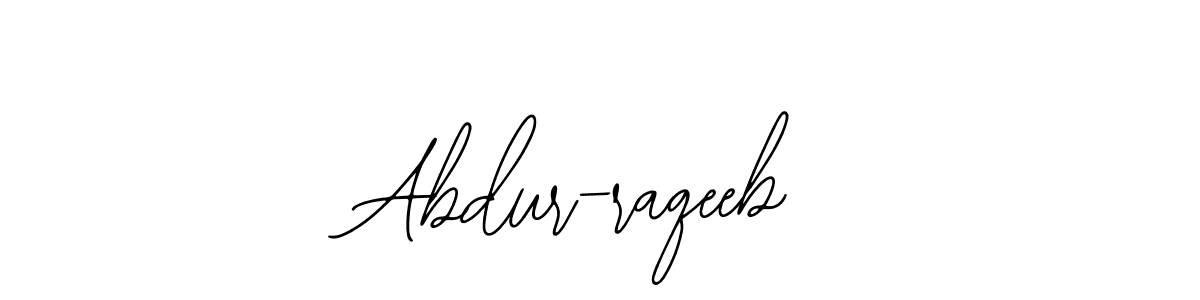 Design your own signature with our free online signature maker. With this signature software, you can create a handwritten (Bearetta-2O07w) signature for name Abdur-raqeeb. Abdur-raqeeb signature style 12 images and pictures png
