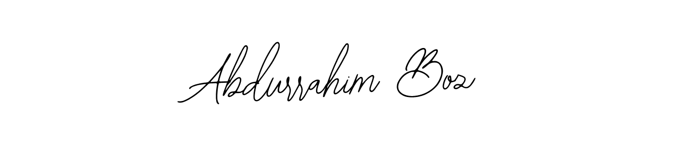 The best way (Bearetta-2O07w) to make a short signature is to pick only two or three words in your name. The name Abdurrahim Boz include a total of six letters. For converting this name. Abdurrahim Boz signature style 12 images and pictures png
