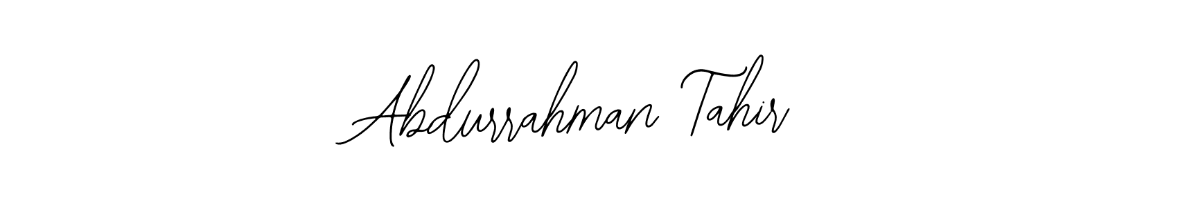 How to make Abdurrahman Tahir name signature. Use Bearetta-2O07w style for creating short signs online. This is the latest handwritten sign. Abdurrahman Tahir signature style 12 images and pictures png