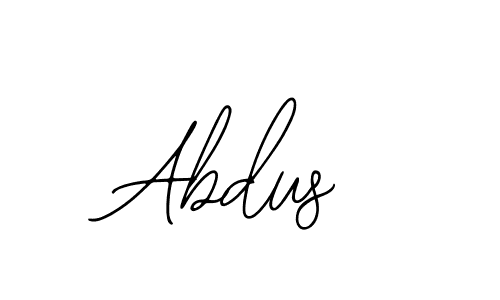 How to make Abdus name signature. Use Bearetta-2O07w style for creating short signs online. This is the latest handwritten sign. Abdus signature style 12 images and pictures png