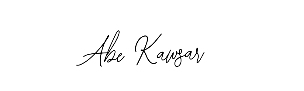 How to make Abe Kawsar name signature. Use Bearetta-2O07w style for creating short signs online. This is the latest handwritten sign. Abe Kawsar signature style 12 images and pictures png